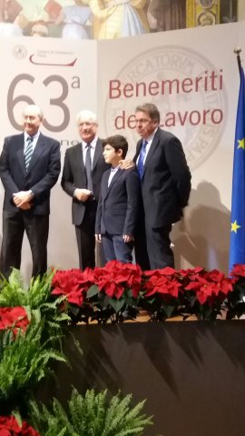 Premiazione alla Camera di Commercio di Pavia